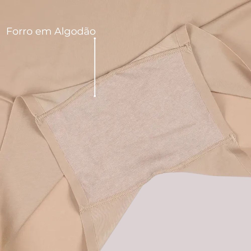 Calcinha Short Segunda pele - Kit com 3 - Corte a Laser e sem Costura