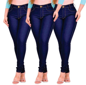 [PROMOÇÃO LIMITADA] Compre 1, Leve 3 - Calça Jeans Modeladora Skinny + Frete Grátis!